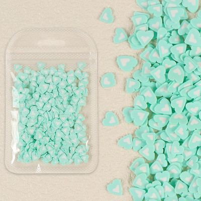 1 zacskó Love Heart puha polimer agyag szelet gyanta Valentin-napi dekorációk barkácsolás epoxigyanta kitöltő alkatrészek köröm kellékek kiegészítők