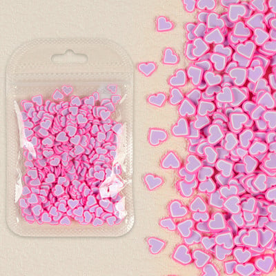 1 zacskó Love Heart puha polimer agyag szelet gyanta Valentin-napi dekorációk barkácsolás epoxigyanta kitöltő alkatrészek köröm kellékek kiegészítők