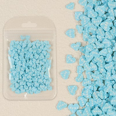 1 zacskó Love Heart puha polimer agyag szelet gyanta Valentin-napi dekorációk barkácsolás epoxigyanta kitöltő alkatrészek köröm kellékek kiegészítők