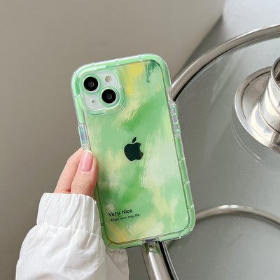 Art Abstract Φωτεινή θήκη τηλεφώνου Graffiti Watercolor για iPhone 14 13 12 11 Pro Max X XR XS Max έγχρωμο κάλυμμα σιλικόνης αντικραδασμικό
