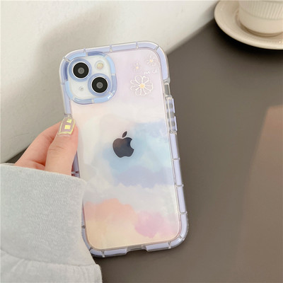 Art Abstract Φωτεινή θήκη τηλεφώνου Graffiti Watercolor για iPhone 14 13 12 11 Pro Max X XR XS Max έγχρωμο κάλυμμα σιλικόνης αντικραδασμικό