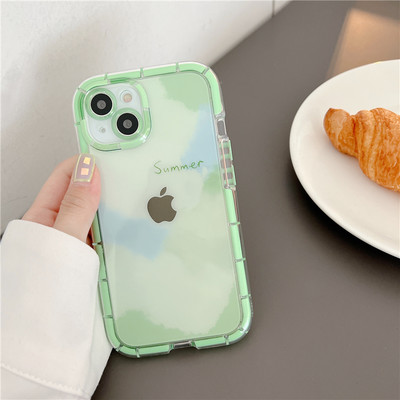 Art Abstract Φωτεινή θήκη τηλεφώνου Graffiti Watercolor για iPhone 14 13 12 11 Pro Max X XR XS Max έγχρωμο κάλυμμα σιλικόνης αντικραδασμικό