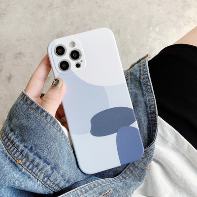 Abstract Geometry illustration Phone Case for iPhone 14 13 12 11 Pro Max XR XS Max X 7 8 Plus Mini Graffiti Soft Silicone Cover