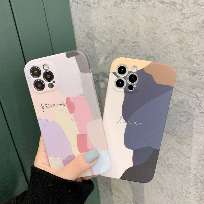 Abstraktse geomeetria illustratsioon telefoniümbris iPhone 14 13 12 11 Pro Max XR XS Max X 7 8 Plus Mini Graffiti pehme silikoonkate jaoks