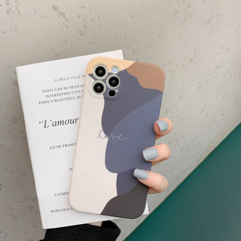 Abstraktse geomeetria illustratsioon telefoniümbris iPhone 14 13 12 11 Pro Max XR XS Max X 7 8 Plus Mini Graffiti pehme silikoonkate jaoks