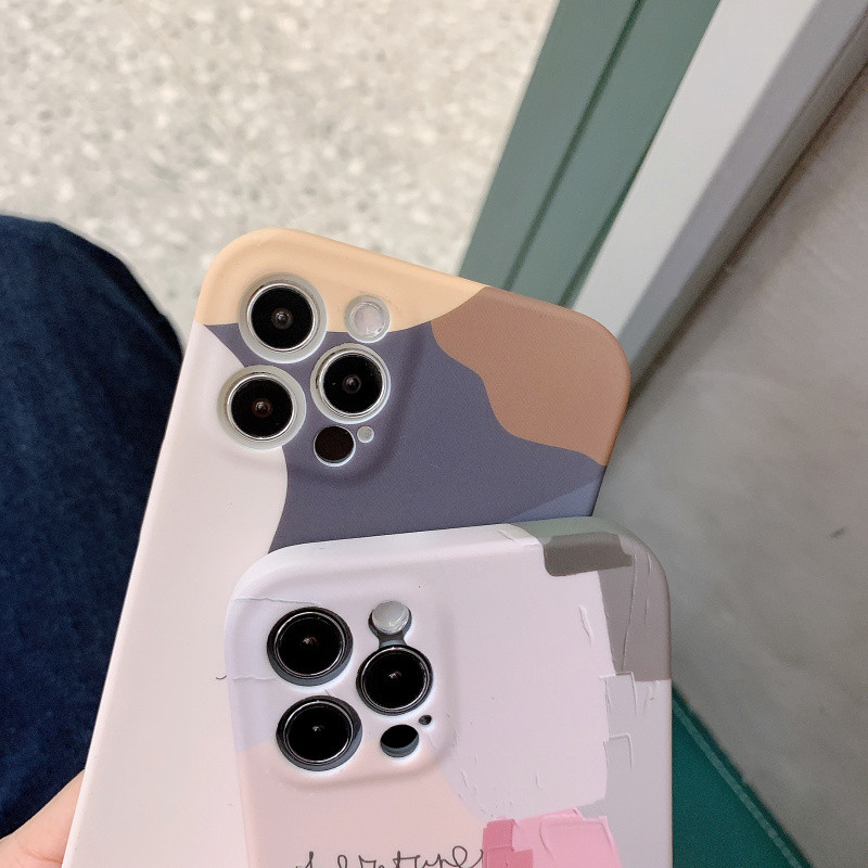 Abstraktse geomeetria illustratsioon telefoniümbris iPhone 14 13 12 11 Pro Max XR XS Max X 7 8 Plus Mini Graffiti pehme silikoonkate jaoks