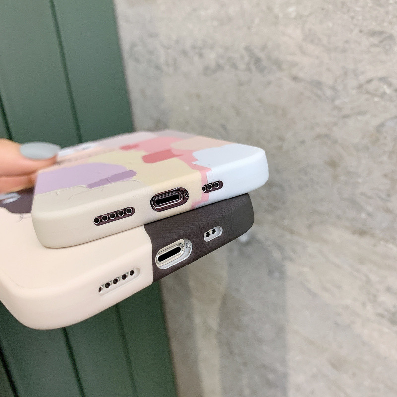 Abstraktse geomeetria illustratsioon telefoniümbris iPhone 14 13 12 11 Pro Max XR XS Max X 7 8 Plus Mini Graffiti pehme silikoonkate jaoks