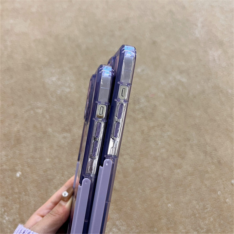 INS Ελαιογραφία Λουλούδια Αόρατη θήκη τηλεφώνου για iPhone 14 13 11 12 Pro Max 14 Plus Purple Love Heart Αντικραδασμικό κάλυμμα