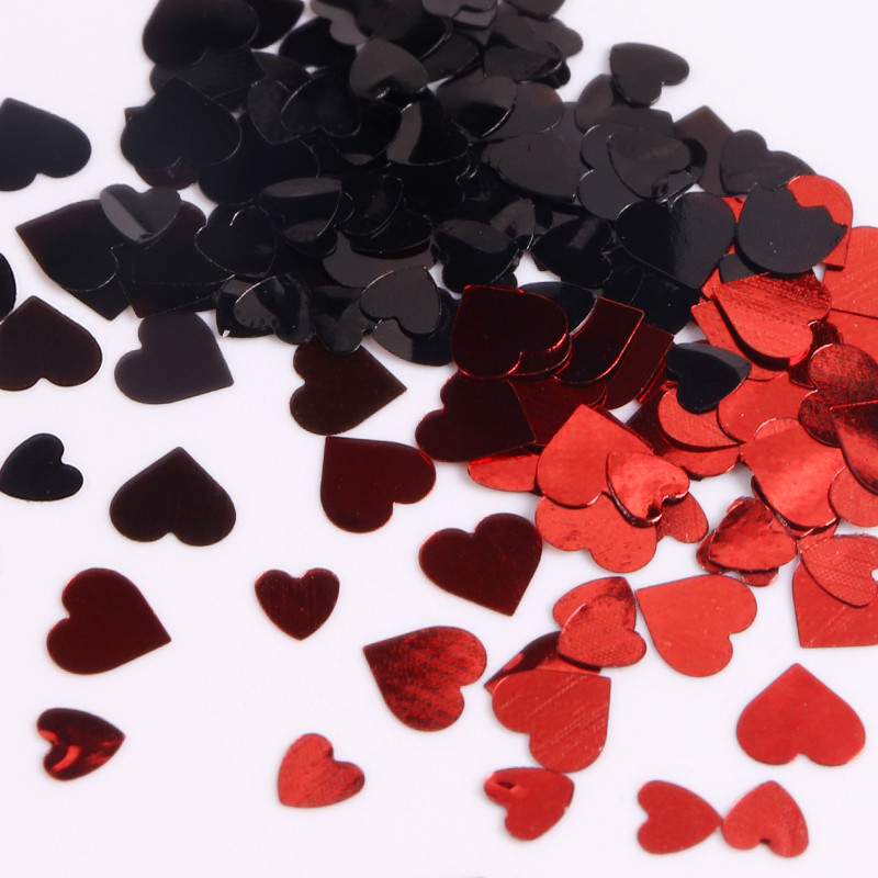 6Colors Love Heart Mix Size Nail Paillette Valentines Διακοσμήσεις Μανικιούρ Παγιέτες Flakes Σχεδιαστικά μέρη Νύχια Αξεσουάρ Προμήθειες
