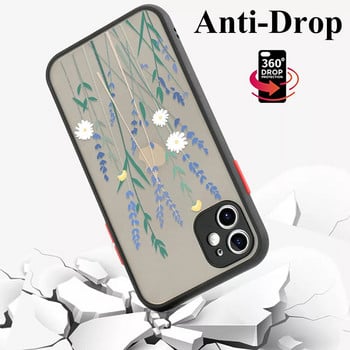 Θήκη τηλεφώνου Cartoon Flower για iPhone 14 13 11 Pro Max 12 Mini XR XS X 7 8 Plus SE 2 2020, καθαρό πίσω κάλυμμα με μαλακό προφυλακτήρα