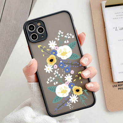 Multikas lilleline telefoniümbris iPhone 14 13 11 Pro Max 12 Mini XR XS X 7 8 Plus SE 2 2020 põrutuskindel pehme kaitseraua läbipaistev tagakaas