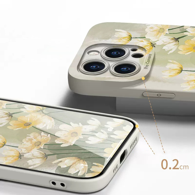 Θήκη τηλεφώνου Watercolor Flower Plant για iPhone 11 12 13 14 Pro Max Mini XR XS X 7 8 Plus SE 2 2020 Αντικραδασμικό κάλυμμα μαλακής σιλικόνης