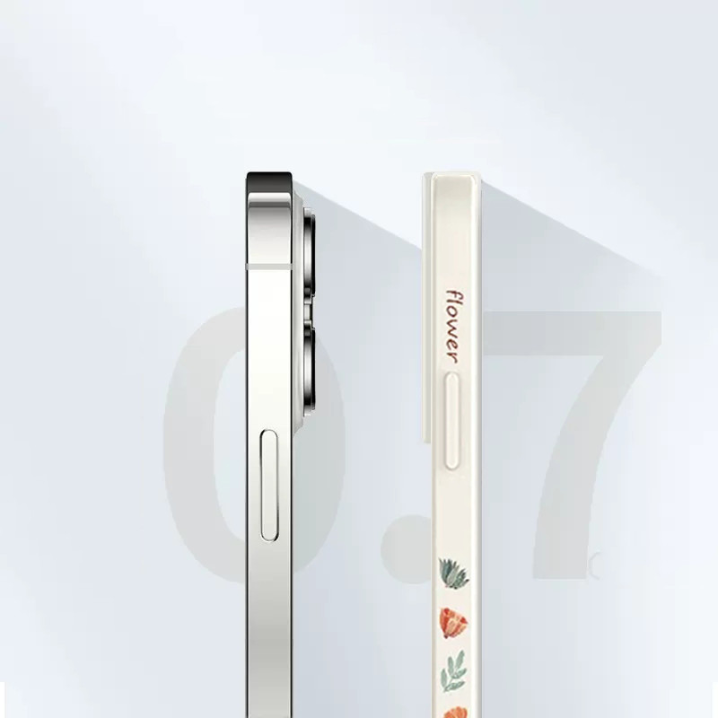 Θήκη τηλεφώνου Watercolor Flower Plant για iPhone 11 12 13 14 Pro Max Mini XR XS X 7 8 Plus SE 2 2020 Αντικραδασμικό κάλυμμα μαλακής σιλικόνης