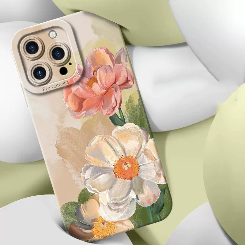 Θήκη τηλεφώνου Watercolor Flower Plant για iPhone 11 12 13 14 Pro Max Mini XR XS X 7 8 Plus SE 2 2020 Αντικραδασμικό κάλυμμα μαλακής σιλικόνης