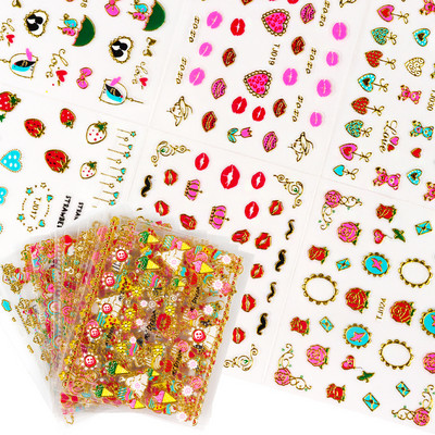 30 listova/set šareni leptir naljepnica za nokte mješovitih oblika manikura ukrasne naljepnice za DIY nail art dizajn klizni dodaci