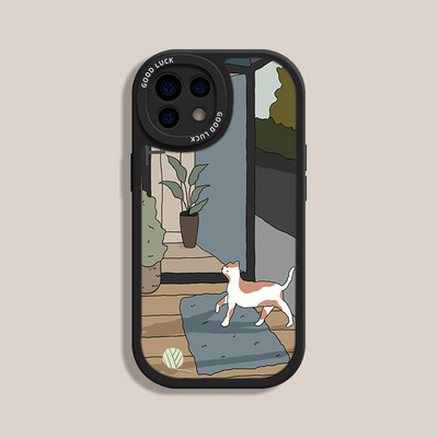 Θήκη τηλεφώνου Lazy White Orange Cat για iPhone 14 13 12 11 Pro Max Mini X XS XR 7 8 Plus SE Sleeping Cat Αντικραδασμική θήκη iPhone