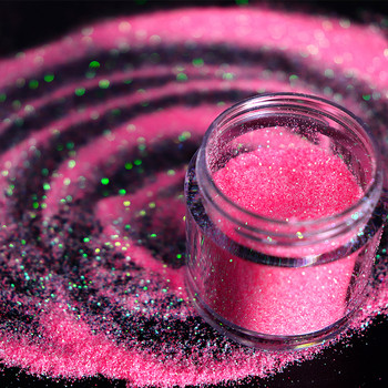 6 τμχ Nail Sugar Sand Powder Glitter Set Color Fine Sparkly Pigment Dust Decorations for Rainbow Candy Effect Nail Art Design