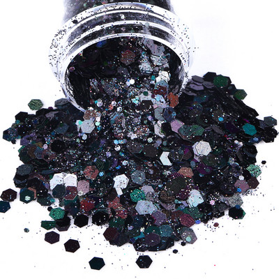 10 ml trandafir violet roz pulbere pentru unghii mixt hexagonal fulgi sclipici praf pentru bricolaj meșteșuguri gel nail art decorare accesorii