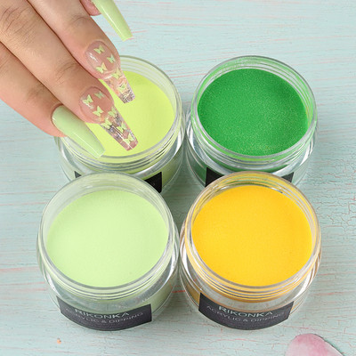 15 g akril púder sárga zöld szobor púder köröm professzionális kiterjesztett gél kiegészítők szerszám faragott körömdíszítés pigment por