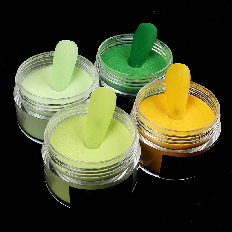 15 g akril púder sárga zöld szobor púder köröm professzionális kiterjesztett gél kiegészítők szerszám faragott körömdíszítés pigment por