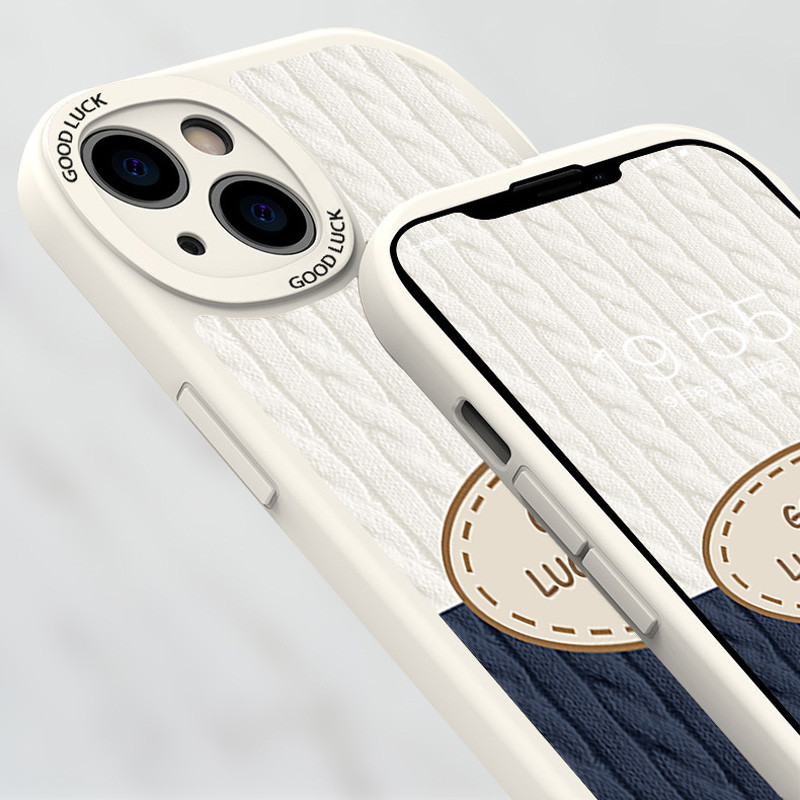 Good Luck Bear Phone Case για iPhone 14 13 12 11 Pro Max Mini X XS XR 7 8 Plus Premium Frosted Shock Resistant Case iPhone