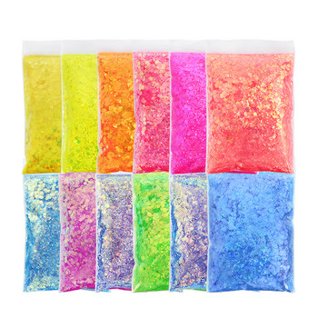 50g Shiny Mix Chunky Hexagonal Nail Art Glitter για Επαγγελματικές DIY Gel Συμβουλές Νυχιών Σχεδιασμός Διακοσμήσεις Αξεσουάρ Προμήθειες