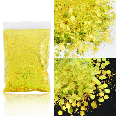 50 g Shiny Mix vaskos hatszögletű körömdíszítő csillám professzionális barkácsolás gél körömcsúcsokhoz Design Dekorációk Kiegészítők Kellékek