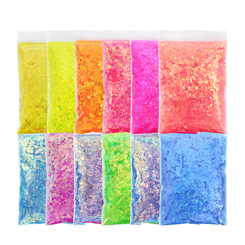 50 g Shiny Mix vaskos hatszögletű körömdíszítő csillám professzionális barkácsolás gél körömcsúcsokhoz Design Dekorációk Kiegészítők Kellékek