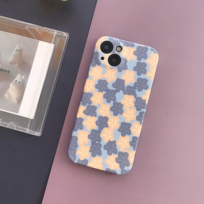 Винтидж калъф за телефон с цветя на маргаритки за iphone 11 Pro 13 12 Pro Max XR X XS Max 7 8 Plus 12 Mini SE 2020 Мек силиконов капак с цветя