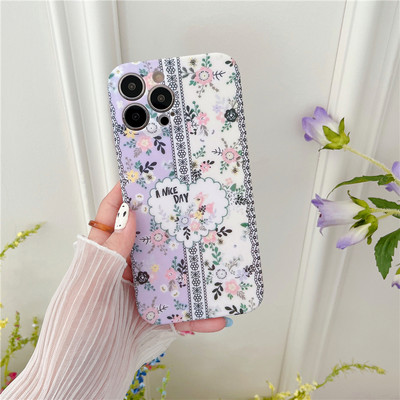 Fashion Fresh Flower Μαλακή θήκη τηλεφώνου για iPhone 14 13 Pro Max 12 11 XR XS X 7 8 Plus Κάλυμμα σιλικόνης με προστασία κάμερας