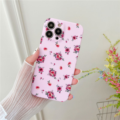 Fashion Fresh Flower Μαλακή θήκη τηλεφώνου για iPhone 14 13 Pro Max 12 11 XR XS X 7 8 Plus Κάλυμμα σιλικόνης με προστασία κάμερας