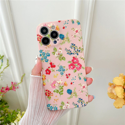 Fashion Fresh Flower Μαλακή θήκη τηλεφώνου για iPhone 14 13 Pro Max 12 11 XR XS X 7 8 Plus Κάλυμμα σιλικόνης με προστασία κάμερας