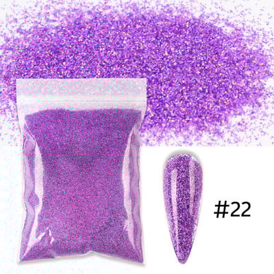 50g 0,2mm hologrāfisks nagu pulveris Sparkly Laser Gold Sudraba Glitter Ultra Smalki pigmenta putekļi nagu mākslas rotājumiem Aksesuāri