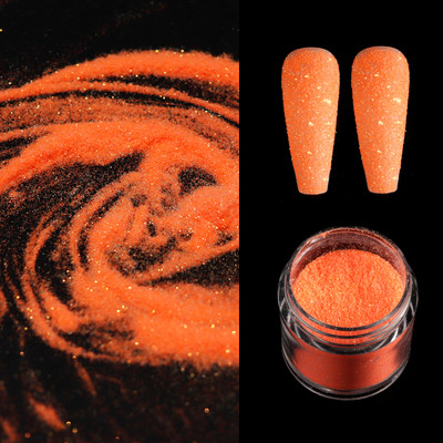 Fluorestseeruv küünekunsti suhkrupulber pimestav küünekunsti pigment, sädelev värviline vikerkaaretolm meisterdamiseks maniküüri kaunistamiseks