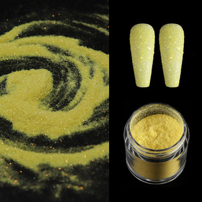 Fluorestseeruv küünekunsti suhkrupulber pimestav küünekunsti pigment, sädelev värviline vikerkaaretolm meisterdamiseks maniküüri kaunistamiseks