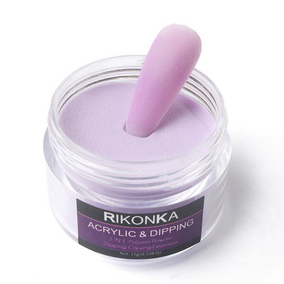 15 g/butelis Dangaus mėlynumo nagų akrilo pudra 3D Kalnų krištolas raižyti žiedadulkės profesionaliems nagų dailės patarimams Dekoro dizaino reikmenys