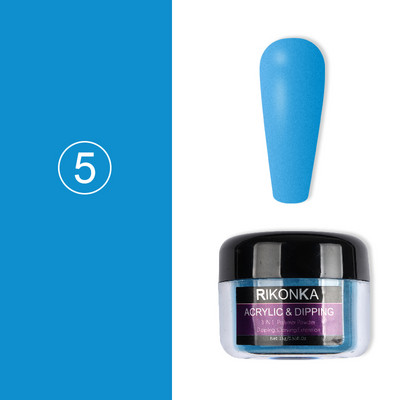 15 g/butelis Dangaus mėlynumo nagų akrilo pudra 3D Kalnų krištolas raižyti žiedadulkės profesionaliems nagų dailės patarimams Dekoro dizaino reikmenys