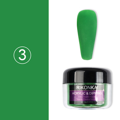 15 g/butelis Dangaus mėlynumo nagų akrilo pudra 3D Kalnų krištolas raižyti žiedadulkės profesionaliems nagų dailės patarimams Dekoro dizaino reikmenys