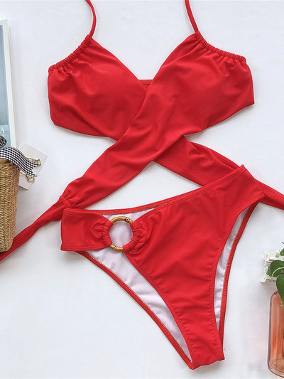 Bikini sexy cu talie mijlocie cu îmbinare leopard pentru femeie Costum de baie pentru femei Set de bikini din două piese Costum de baie pentru baie V2148