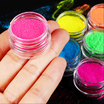 Rainbow Nail Art Sugar Pigment Glitter Shiny Fine Candy Effect Powder Supplies Set for UV Gel Nail Decoration Design