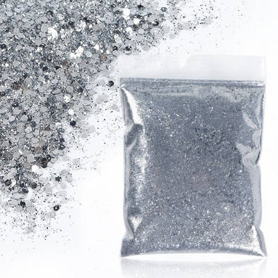 50 g zelts, jaukts sešstūrains, kupls nagu mākslas spīdums, dzirkstoši pārslas Šķēles Dekorācijas UV želejas nagiem piederumi Aksesuāri