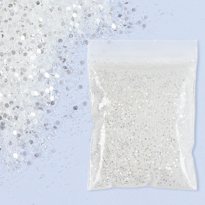 50 g zelts, jaukts sešstūrains, kupls nagu mākslas spīdums, dzirkstoši pārslas Šķēles Dekorācijas UV želejas nagiem piederumi Aksesuāri