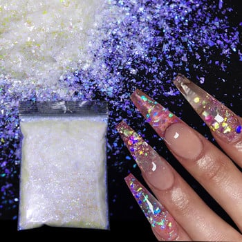 20g Holographic AB Ultra-thin Irregular Sequins Decoration Shiny Nail Glitter Powder Nail Προμήθειες για Επαγγελματίες Αξεσουάρ