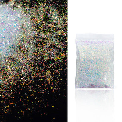 20g Holografikus AB Ultra vékony, szabálytalan flitterekkel díszített fényes köröm csillámpor köröm kellékek profiknak Kiegészítők