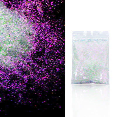 20g Holografikus AB Ultra vékony, szabálytalan flitterekkel díszített fényes köröm csillámpor köröm kellékek profiknak Kiegészítők