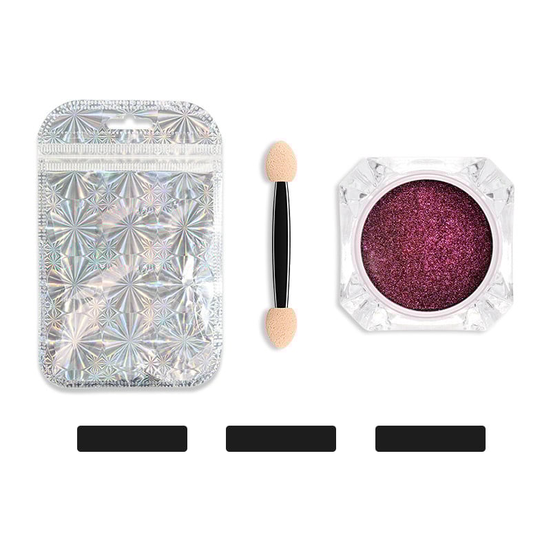 0,2 g/karp Chameleon Mirror sillerdavad küünte särapuudrid Aurorase efektiga küünekunsti kroompigmenttolm isetegemise kujunduskaunistus