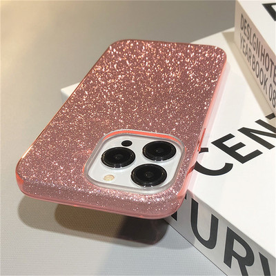 Θήκη τηλεφώνου Bling Glitter Luxury για iPhone 14 Pro Max 13 12 11 XR XS X 7 8 Plus SE Mini 6S Gradient Shiny Soft Silicone Cover