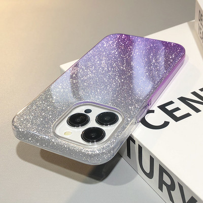 Θήκη τηλεφώνου Bling Glitter Luxury για iPhone 14 Pro Max 13 12 11 XR XS X 7 8 Plus SE Mini 6S Gradient Shiny Soft Silicone Cover