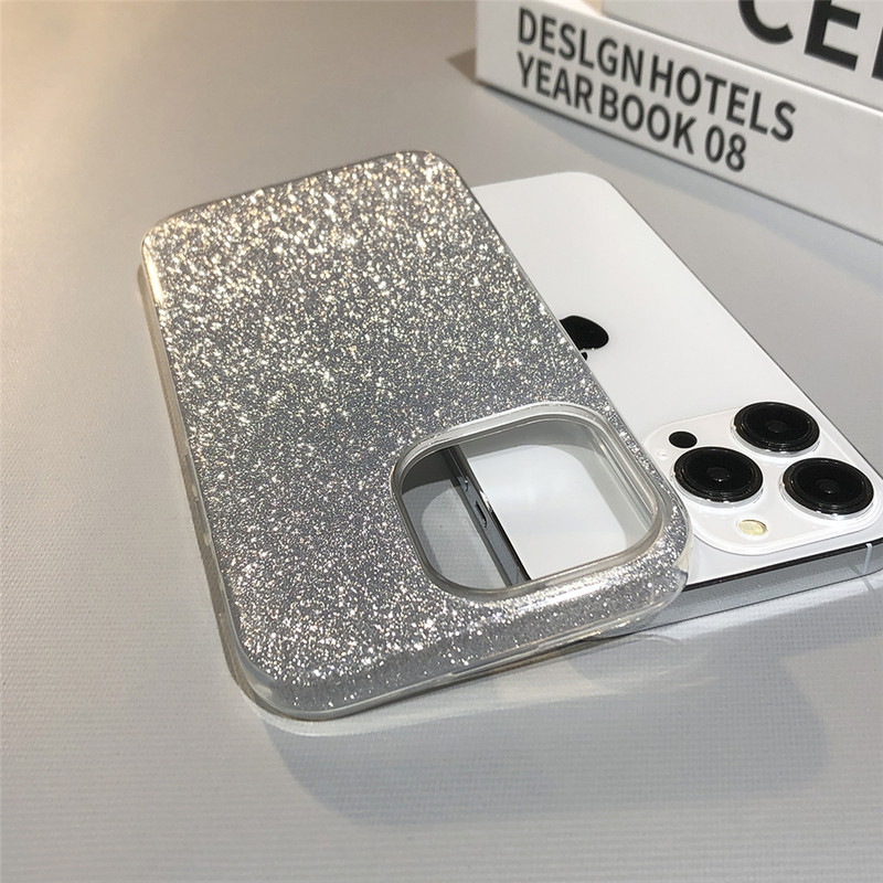 Θήκη τηλεφώνου Bling Glitter Luxury για iPhone 14 Pro Max 13 12 11 XR XS X 7 8 Plus SE Mini 6S Gradient Shiny Soft Silicone Cover