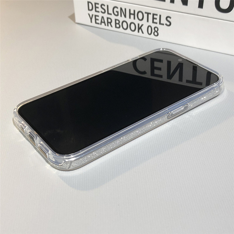 Θήκη τηλεφώνου Bling Glitter Luxury για iPhone 14 Pro Max 13 12 11 XR XS X 7 8 Plus SE Mini 6S Gradient Shiny Soft Silicone Cover